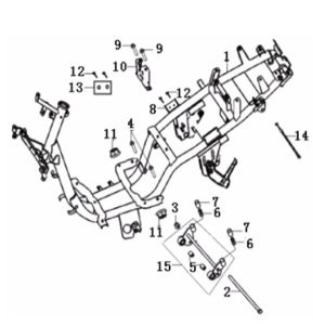 Frame Generic Cracker 50 2-takt zwart 2010 25