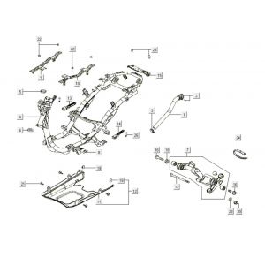Frame Kymco Like 200i Wit