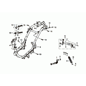 Frame Sym Fiddle III Euro 4
