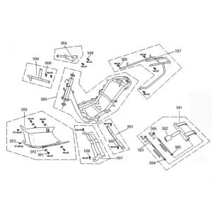 Frame Neco Borsalino Oro mat wit
