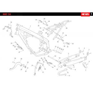 Frame Rieju MRT pro SM zwart 2010 2-takt