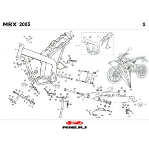 Frame Rieju MRX zwart 2006 2-takt