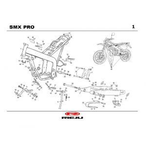Frame Rieju SMX pro zwart 2004 2-takt