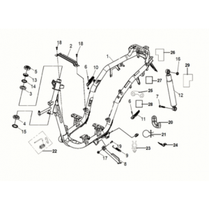 Frame Sym Mio 50I E5