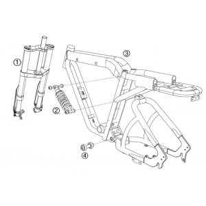 Frame Yadea Trooper 01 Fatbike