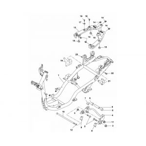 Frame Yamaha Aerox 4-takt 2014