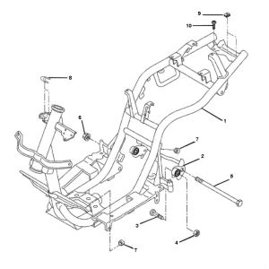 Frame Yamaha Bw's 2-takt