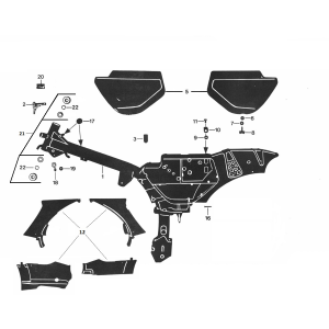 Frame Zundapp 529 alle types