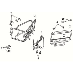 Front carrier/ rear carrier Sym E-XPRO 45KM/U 2020-2021