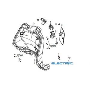 Front inner cover Sym E-Fiddle Primavera Blue (BU2154U)