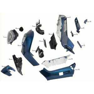 Front wall / wind board Yadea C1S