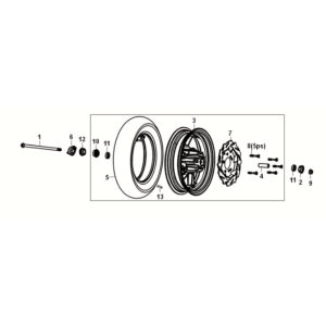 Front Wheel Sym E-XPRO 45KM/U 2020-2021