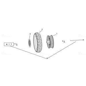 Front wheel Yadea E8S