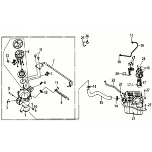 Fuel tank Sym Orbit III 50 E5