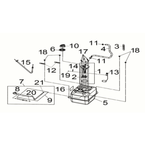 Fuel tank Sym Joymax Z 125i E5 2022