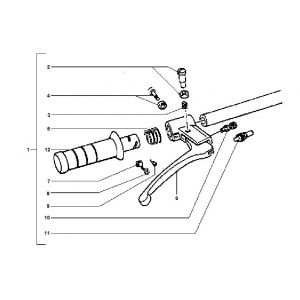 Gashendel Piaggio Typhoon 50 2-takt AC 1998-2005