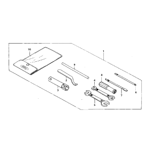 Gereedschapset Honda MB/MT/MTX 50 en 80