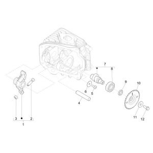 Nokkenas - Tuimerlaars Vespa Primavera 50 4-takt IGET 3V Euro 4