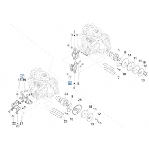 Nokkenas - Nokkenastandwiel - Tuimerlaars Piaggio Beverly 125 RST 4V Euro 3 2010-2015
