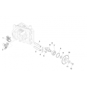 Nokkenas - Nokkenastandwiel - Tuimerlaars Piaggio Liberty 50 4-takt AC IGET 3V Euro 4