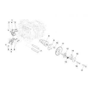 Nokkenas - Nokkenastandwiel - Tuimerlaars Piaggio MP3 300 HPE / 300 HPE Sport ABS Euro 5 2020-2022