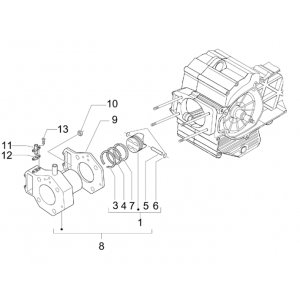 Cilinder - Zuiger Piaggio Beverly 500 Euro 3 2007-2012