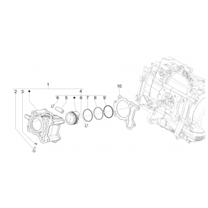 Cilinder - Zuiger Vespa GTS 125 IE ABS Euro 4 2019