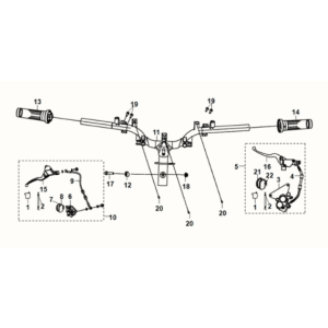 Handle lever Sym E-XPRO 45KM/U 2020-2021