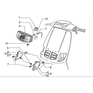 Koplamp Piaggio Zip RST 50 2-takt AC