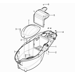 Helmbak Piaggio Typhoon 50 2-takt Euro 3 2011