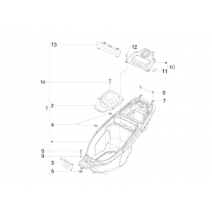 Helmbak Gilera Runner 50 SP 50 2-takt LC 2010-2017