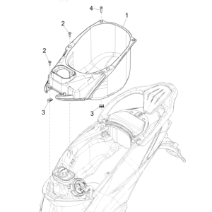 Helmbak Piaggio Liberty 50 4-takt AC IGET 3V Euro 5