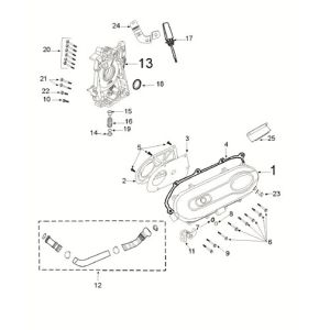 Housing cover Peugeot Speedfight 4 50i E5