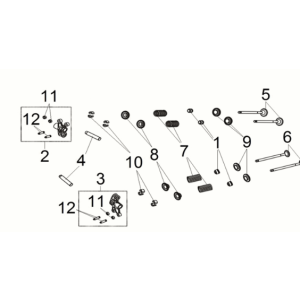 In-ex.valve rocker arm Sym Joymax Z 125i E5 2022
