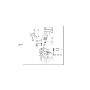 Gasklephuis Kymco New Sento 50i 4-takt goud