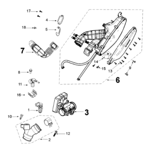 Injection system Peugeot Django 125 EFI E4 2018-2020