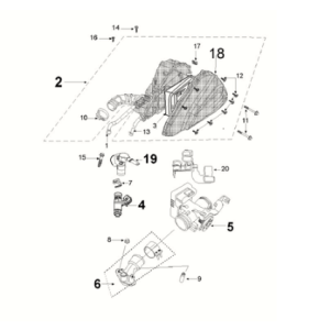 Injection system Peugeot Tweet 125 Z PRO 2021-2022