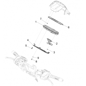 Kilometerteller - Cockpit Piaggio Beverly 300 HPE 4V ABS Euro 5 2021-2022