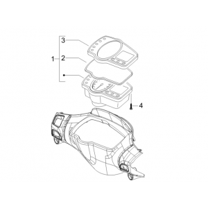 Kilometerteller - Cockpit Gilera Runner 50 SP 50 2-takt LC 2010-2017