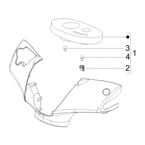 Kilometerteller - Cockpit Piaggio Zip 50 SP 2-takt LC 2006-2013