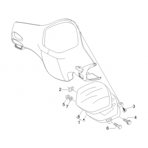 Kilometerteller - Cockpit Vespa GTS 250 ie 2005-2009 (met ABS)