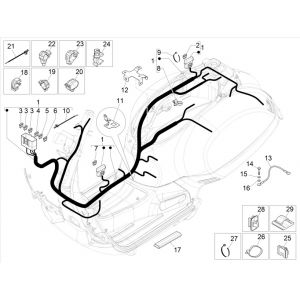 Kabelboom Vespa GTS 300 HPE 4V IE ABS Euro 4 2019