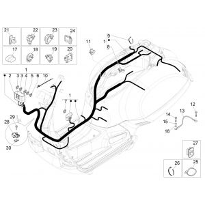 Kabelboom Vespa GTS 125 IE ABS Euro 4 2016-2018