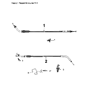 Kabels Peugeot Peugeot Citystar 50 Bruin