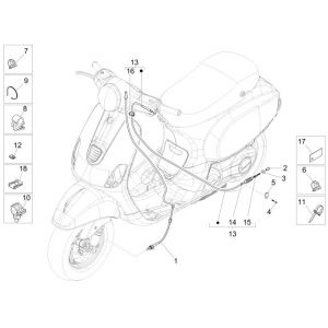 Kabels Vespa LX 50 4-takt 4V 45km/u