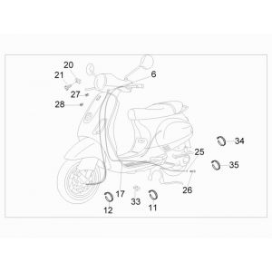 Kabels Vespa LX 50 4-takt 2V AC 25km/u