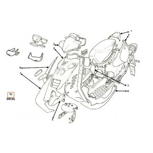 Kappen - Beplating 2 Beta Ark-k 50 2-takt AC zwart 2008