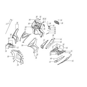 Kappen - Beplating Agility 16+ 125 Mat Metallic Silver