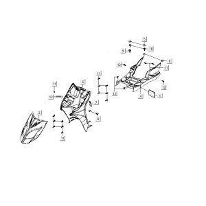 Kappen - Beplating Kymco Delivery 4-takt wit