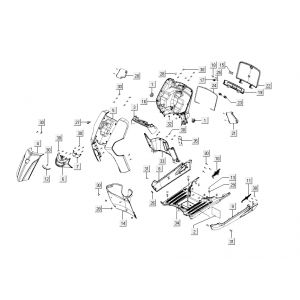 Kappen - Beplating Kymco Like 4-takt lichtblauw